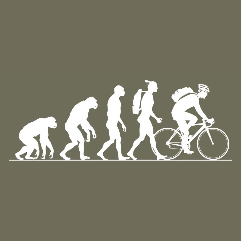 Evolution Radfahren Radfahren Biker Radfahren