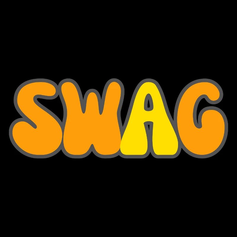 Modern Typography Cool Art Studio Brand Logo Swag
