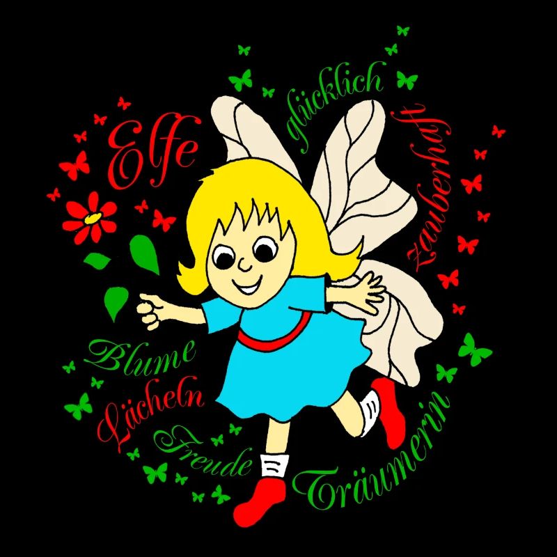 Elfe Traeumer in Rot
