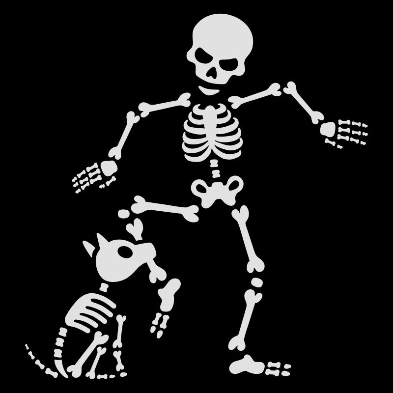 Dog like bones skeleton