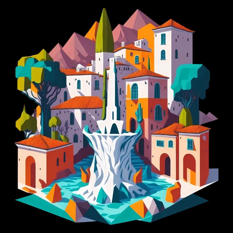 Andalusian village square