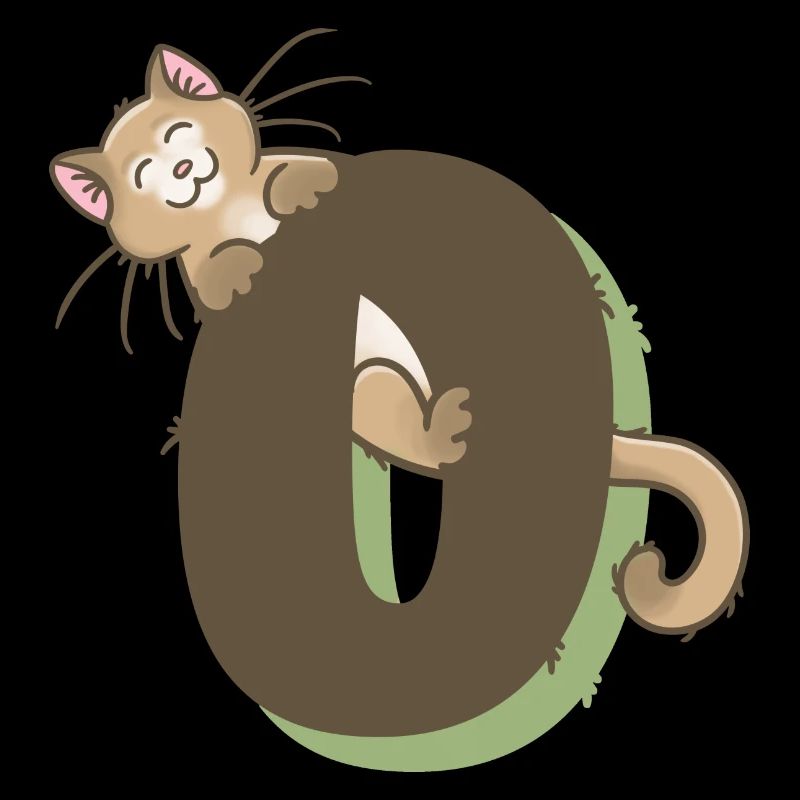 Katze Zahl 0