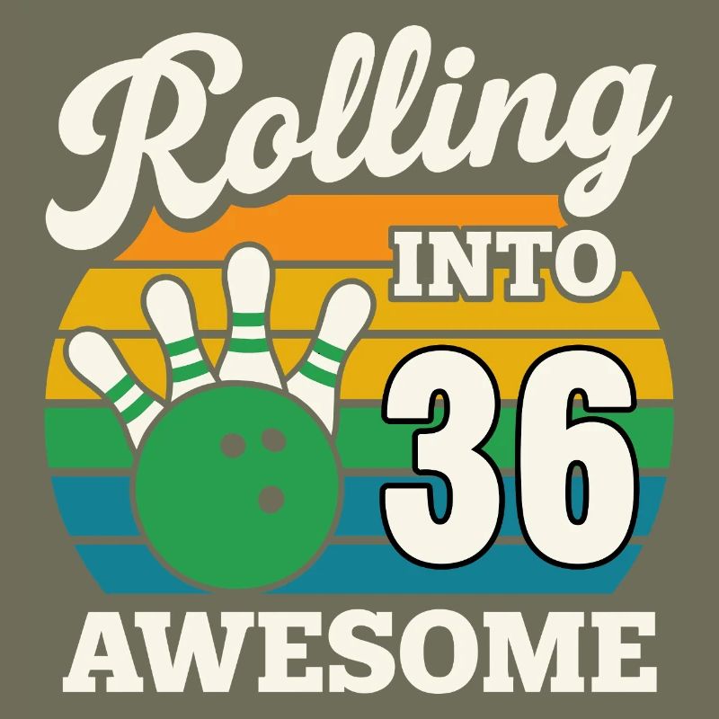 Rétro Bowling 36e anniversaire Graphique