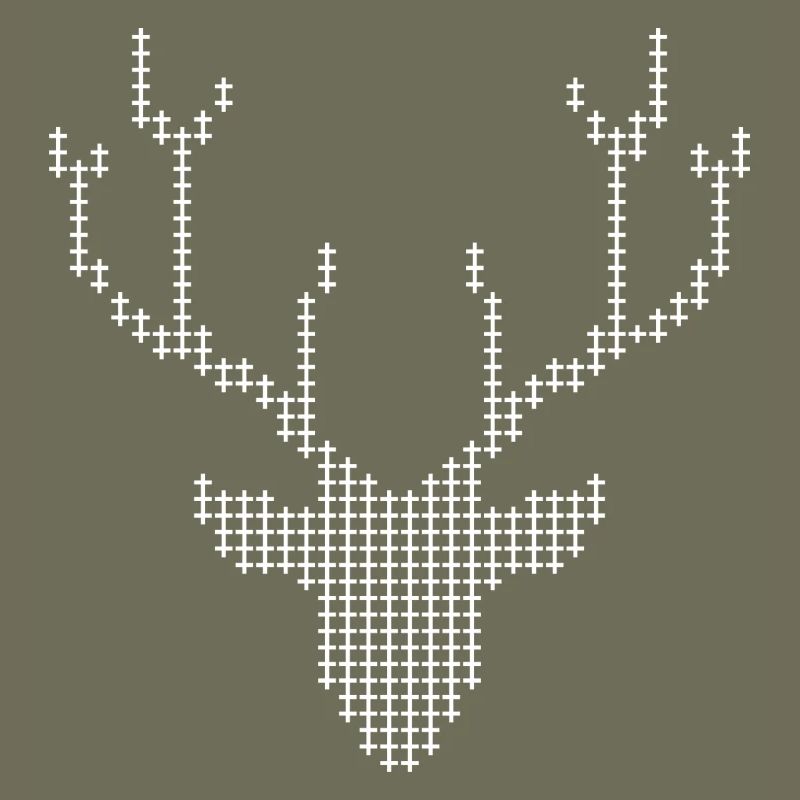 Pixel Deer-Geweihe