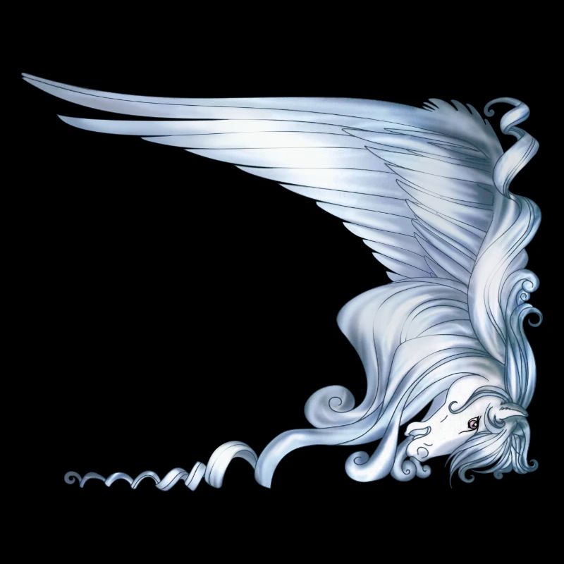 Pegasus Head with Big Wing
