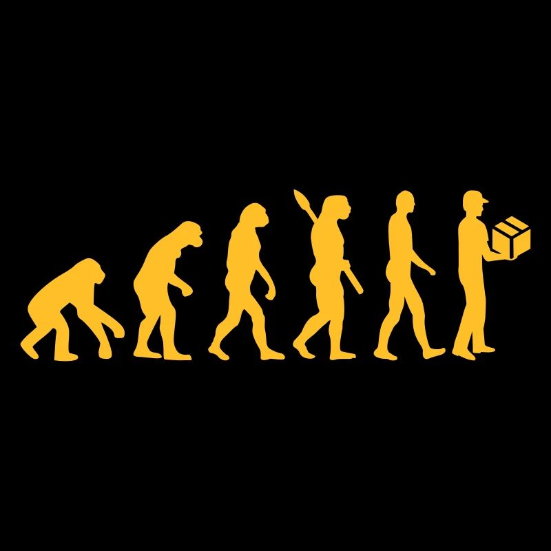 Evolution delivery man