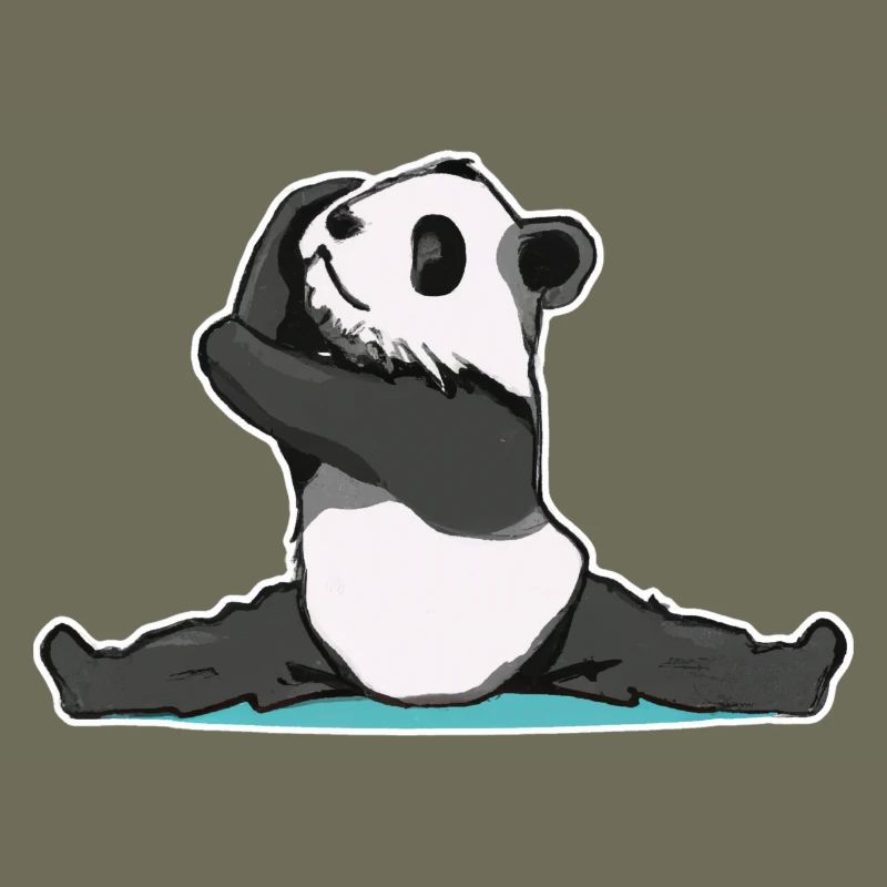 Panda Pose Sticker
