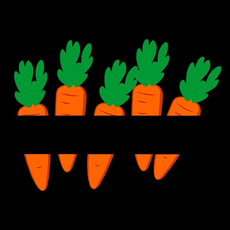 Karottenbanner mit orangefarbenen Karotten