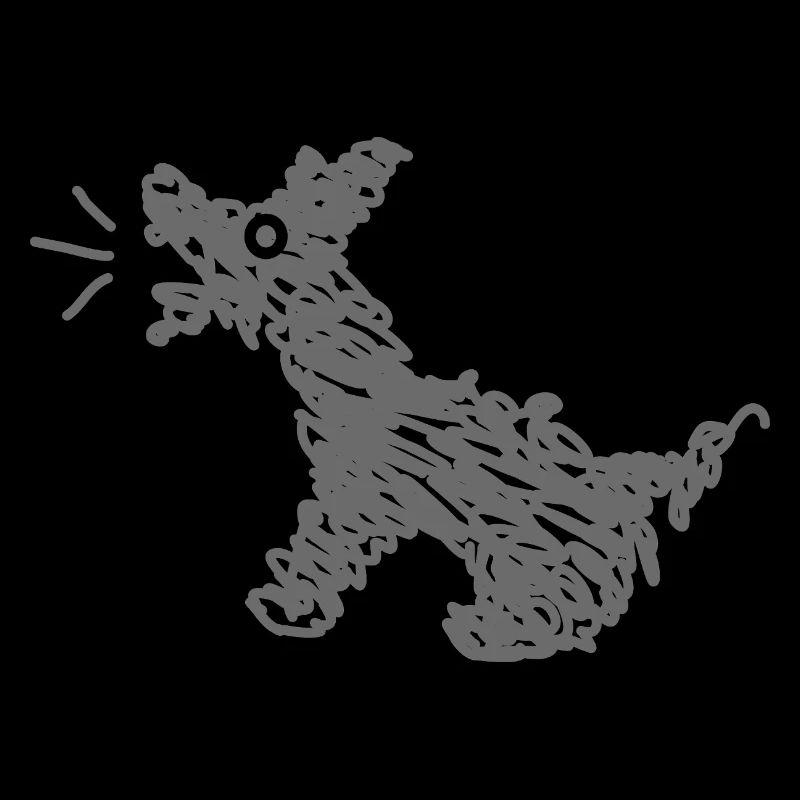 Funny barking dog