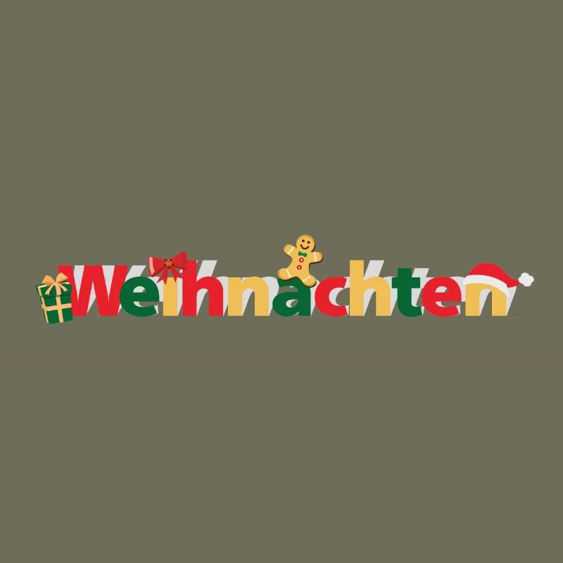 Weihnachten Schriftzug