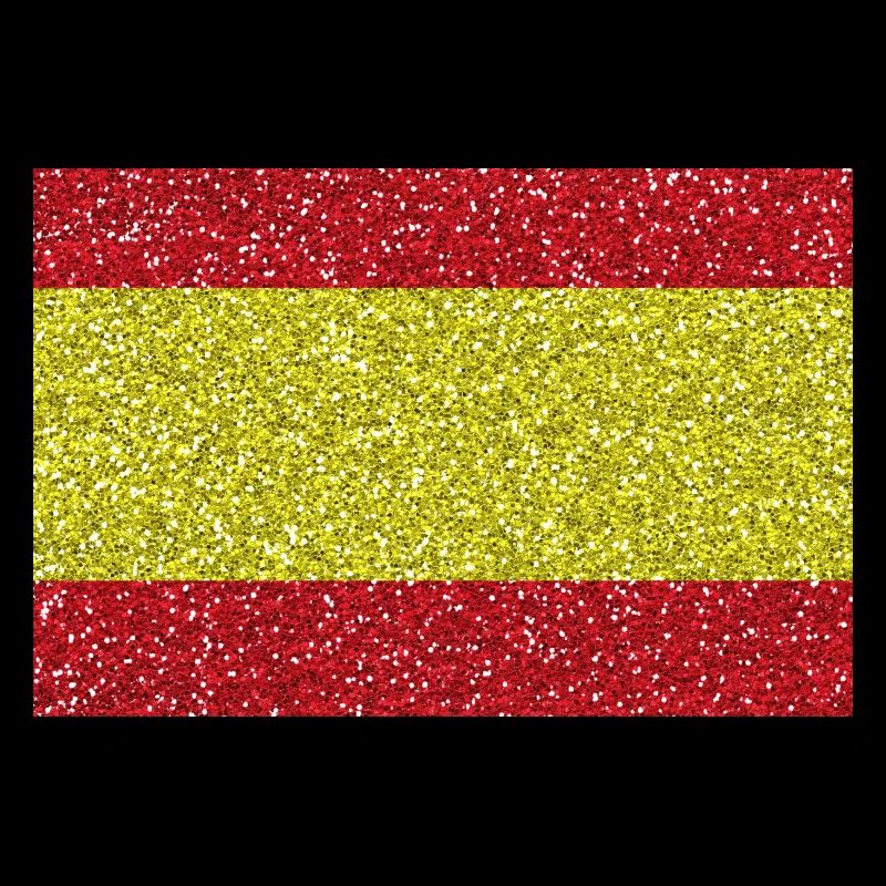 Espagne bannière drapeau espagnol Glitter