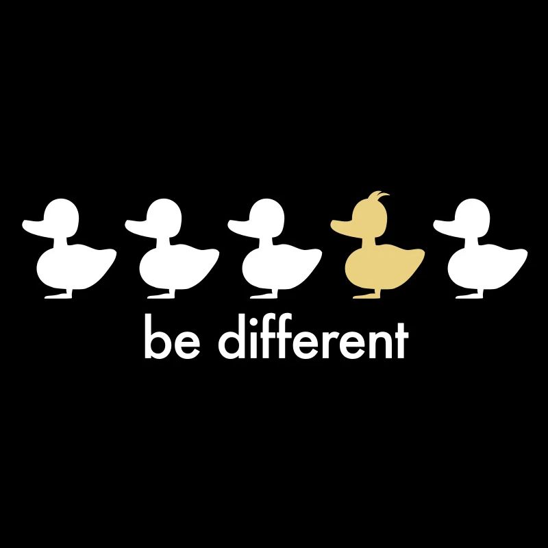 be different Ente Entchen Irokese Schnabel Punk