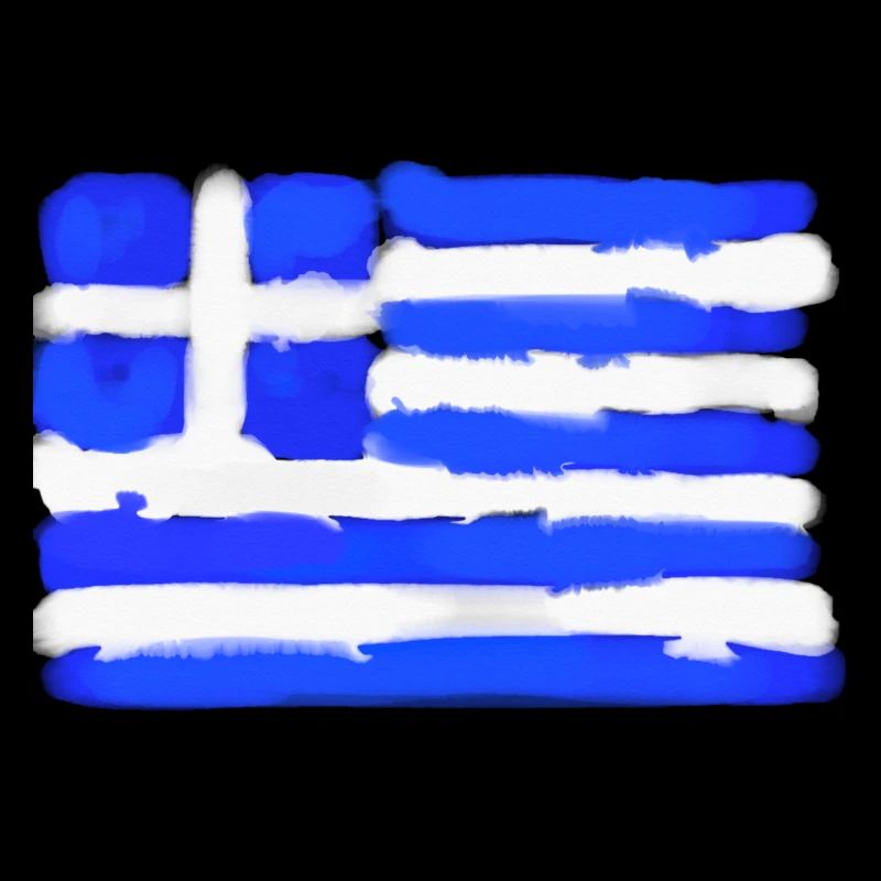 Blue Streaks Greek Flag