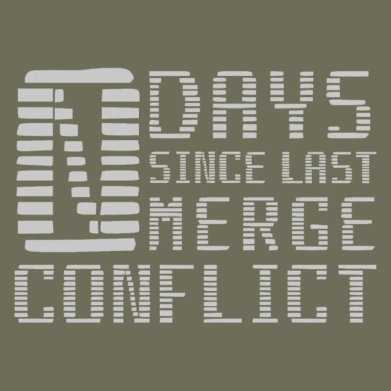 Merge Conflict Software Developer Entwickler geek