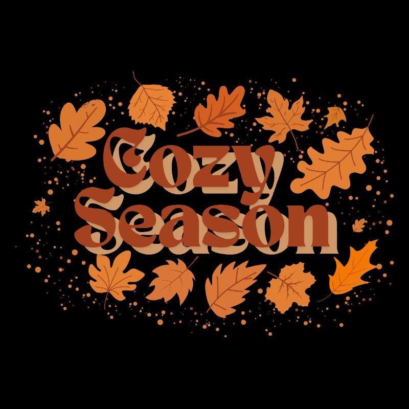 Automne Confortable Saison Motif Design
