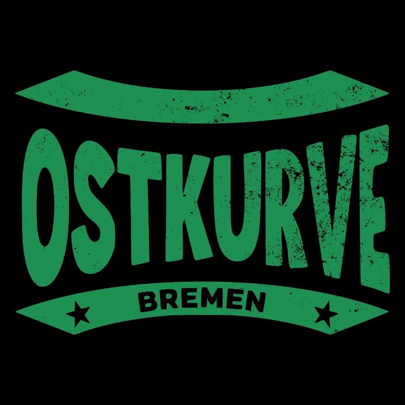 Sweat à capuche Brême Stadium Ostkurve, vert-blanc FOREVER