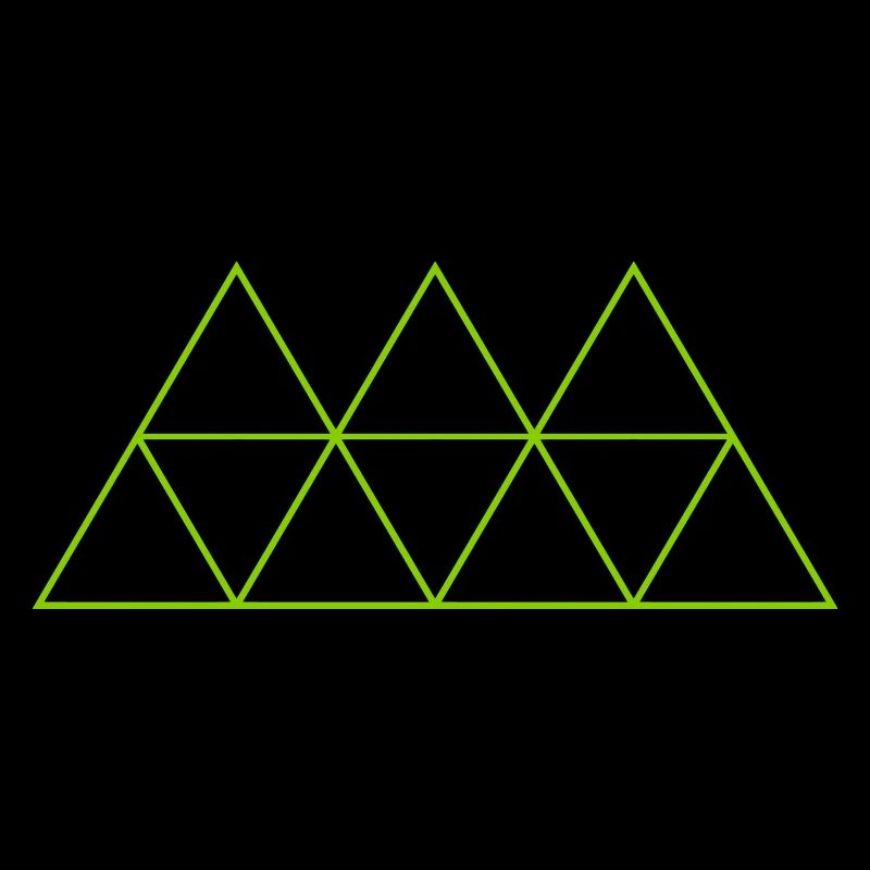 Géométrie Triangle Outlines conceptions rondes