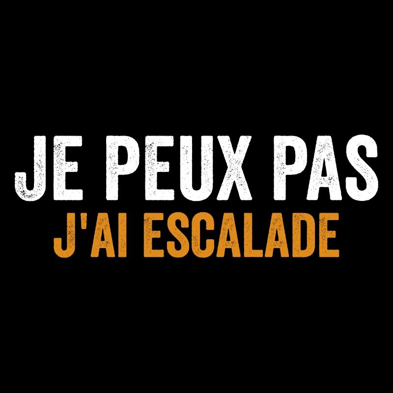 escalade un rocher Je peux pas j'ai escalade