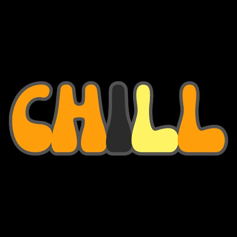 Modern Typography Cool Art Studio Brand Logo chill