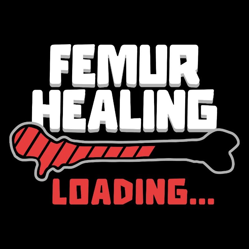 Gebrochener Oberschenkel Femur Healing Loading