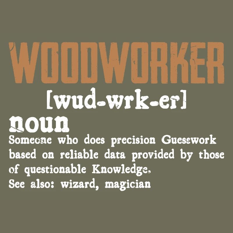 Rustic Woodworker Typo Design