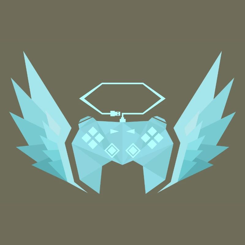 Controller with joins (pastel turquoise)