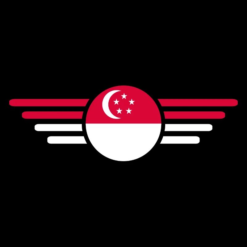 J’aime Singapour, T-shirt design de style élégance