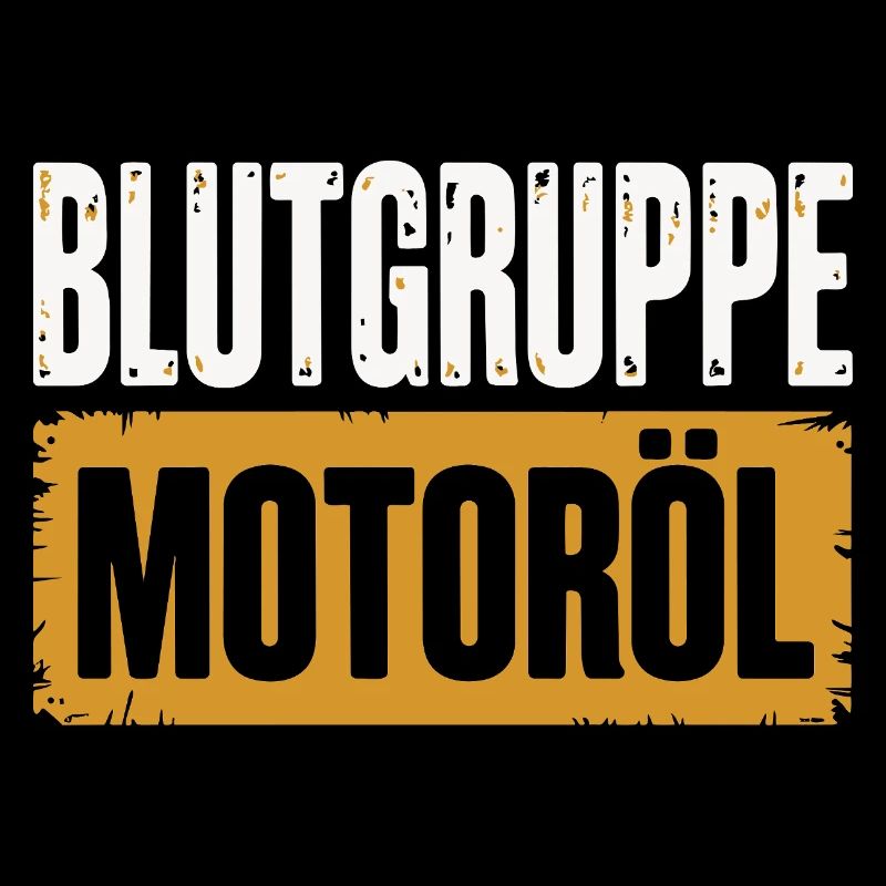 Blutgruppe Motoröl Schrauber Design