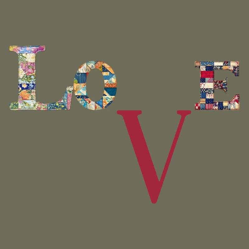 Love Patchwork Typography