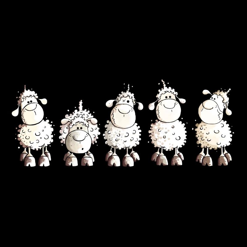 Funny White Sheep
