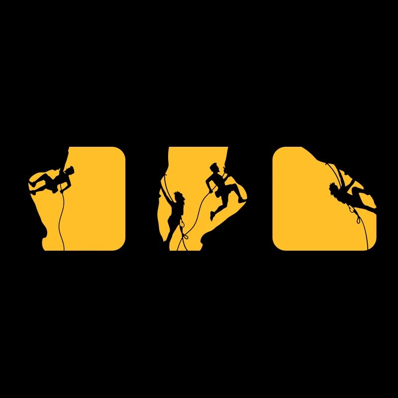 escalade des boîtes de logos d'homme le soir 3