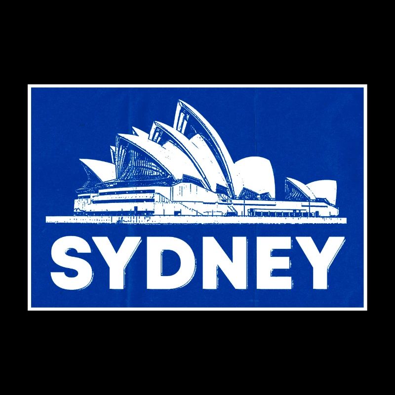 Sydney Opera Blau Silhouette