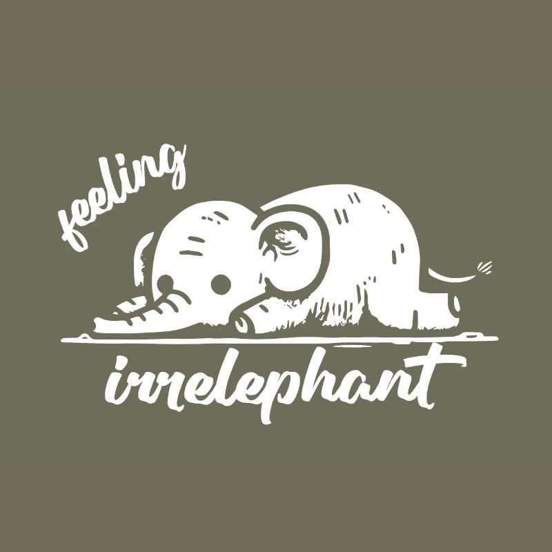 feeling irrelephant elephant animals funny pun