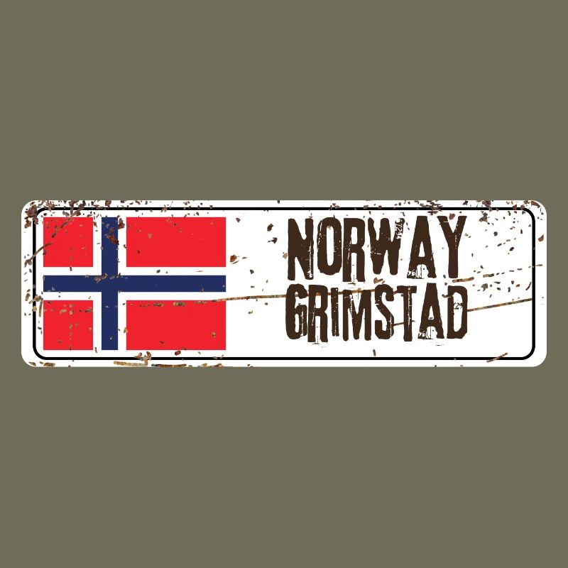 Grimstad Drapeau de la Norvège