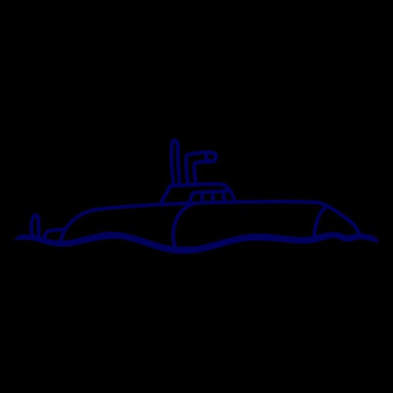 Surfaced Submarine Water Surface Dive