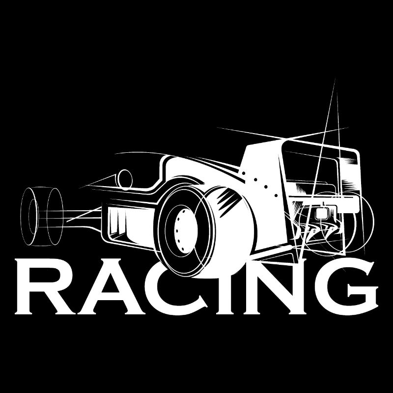 Illustration de voiture de course icône logo icône graphique