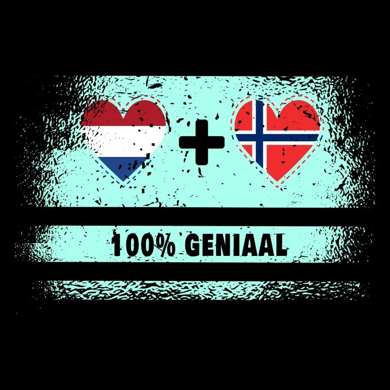 Norway and the Netherlands 100% Genius flag