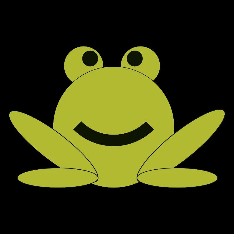 Dessin animé de grenouille joyeuse