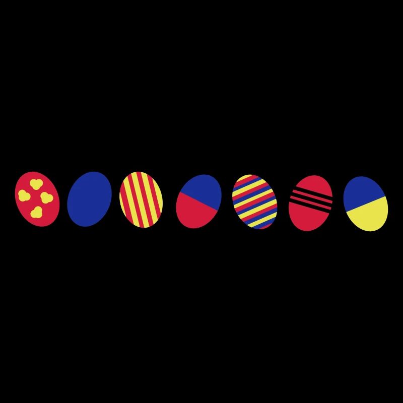 Colorful Easter eggs