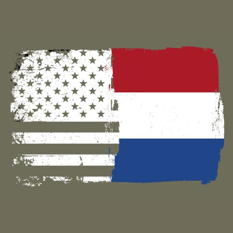 Fusion de drapeaux : Étoiles rayures Dutch Brush