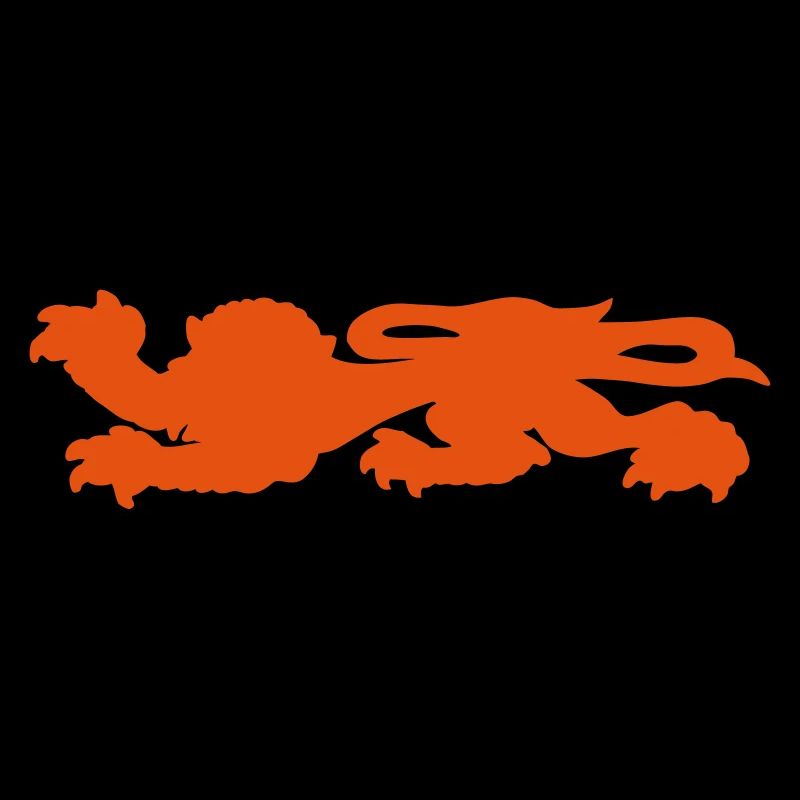 normandie silhouette de lion couché