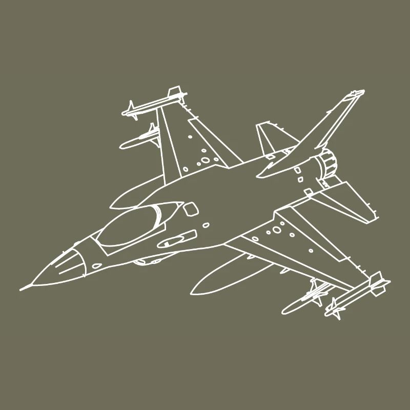 F-16 Viper / Kampf Falcon Jet-Jagdflugzeug / F16