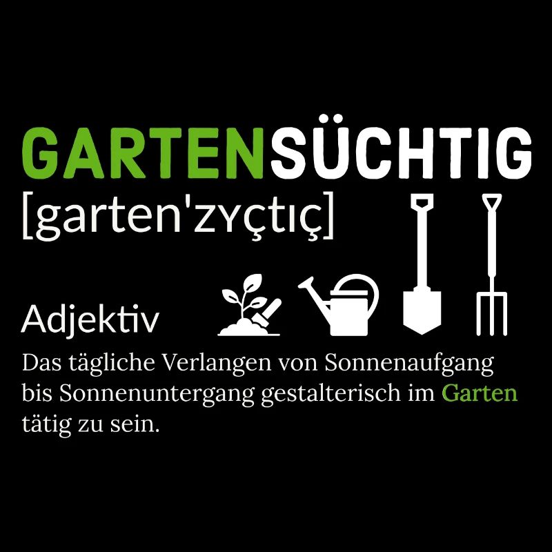 Gartensüchtig: Pflanzenliebhaber Design