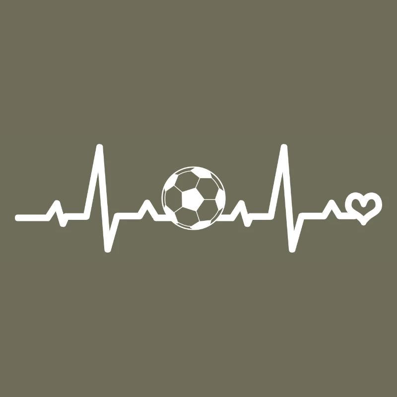 Fußball Herzschlag EKG Puls Herzfrequenz Liebe