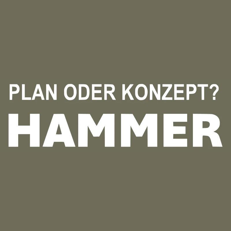 Plan or concept? Hammer!
