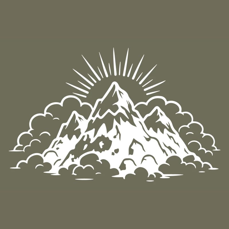 Mountains Landscape Icon