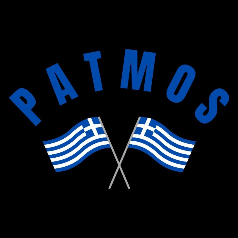 Patmos Croisant les drapeaux grecs