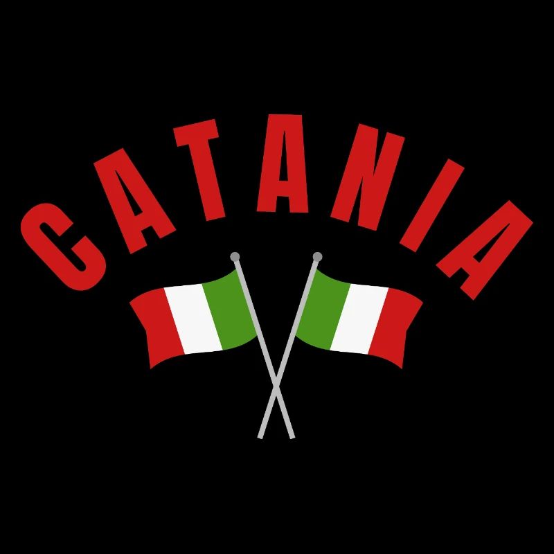 Drapeaux italiens de Catane
