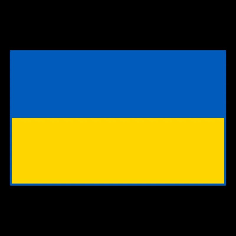 Drapeau de l’Ukraine contour bleu