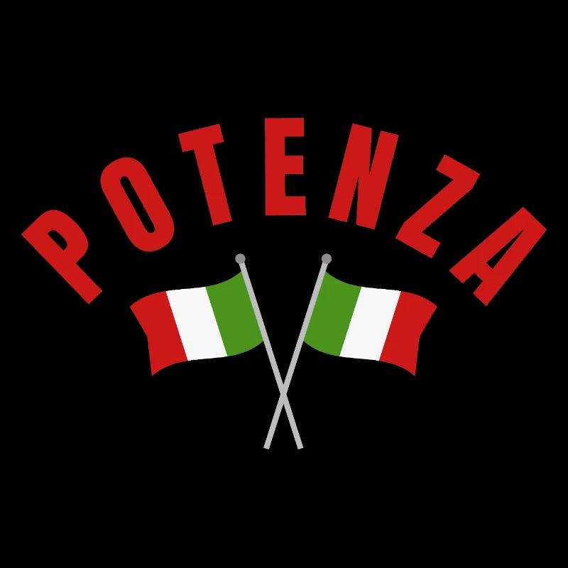 Potenza Italian Flags Emblem